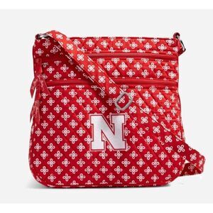 Vera Bradley Triple Zip Hipster Huskers Crossbody Bag UNL University of Nebraska